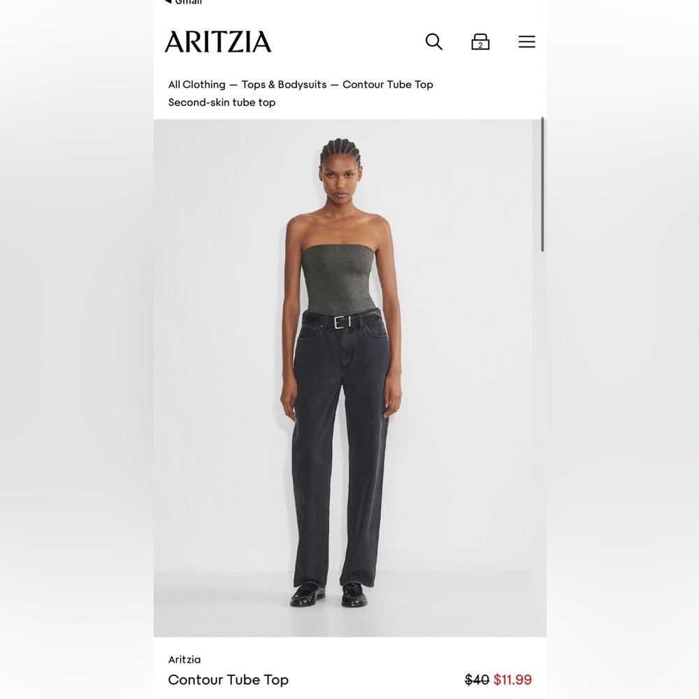 Aritzia Contour Tube Top - XS